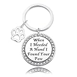 Paw Keychain Dog Lovers Gifts When I Needed A Hand I Found Your Paw Keychain Pet Lover Gift Paw...