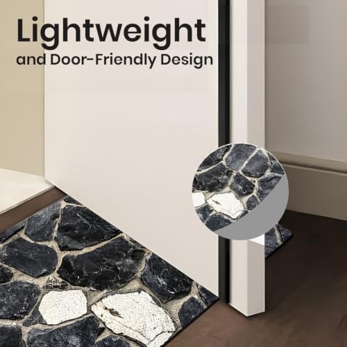 Image of MAXOSHINE PVC Bathroom Mats Anti Slip | Water Absorbent Bath Floor Mat | Quick Dry Anti Skid Bathroom Mats for Home | Door Mat for Wet Area 40x60 CM (Stone Grey)