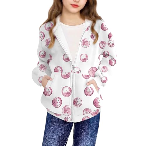 DDAPJ pyju Zip Up Hoodies for Girls 2025 Fall Trendy Long Sleeve Hooded Sweatshirts Comfy Casual Y2k Jacket with Pockets