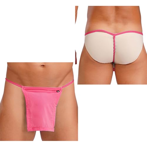 Hedmy Mens Japanese Traditional Fundoshi Kabuki Cotton T-back Thongs Loincloth Sumo Underwear3