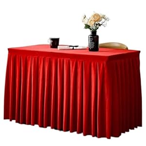 PSNKLMM Roter Samt Tischrock 100x40x75cm