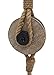 PARISLOFT Industrial Decorative Iron Faux Pulley Tackle with Jute Rope and Hook 23 x 4 x 4.5 Inches (Red)