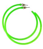 Ladies Neon Hoop Earrings 80s Style 9 Vibrant Colours to Choose from Approx Size is 6cm Diameter - Featuring Stud Fastening Perfect for various occasions including: 1980s Fancy Dress Events, Neon nights, 80s Disco's