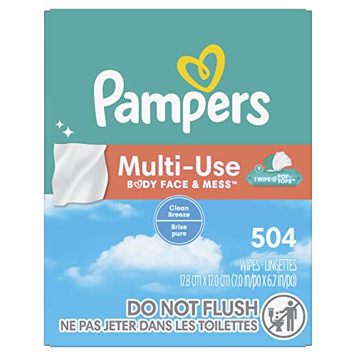 Pampers Baby Wipes Multi-Use Clean Breeze 9X Pop-Top Packs 504 Count #TOP14