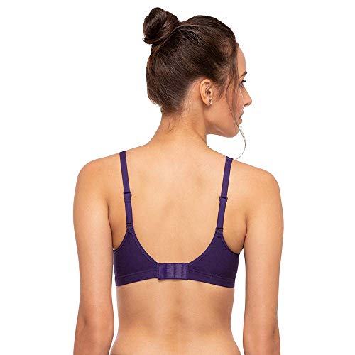 Image of Triumph Beginner Bra for Women Padded Non Wired Bra Wireless Full Coverage Lingerie for Teens Lightly Padded Cut-n-Sew Support Wide Straps Elastic Bottom Band Pack of 1