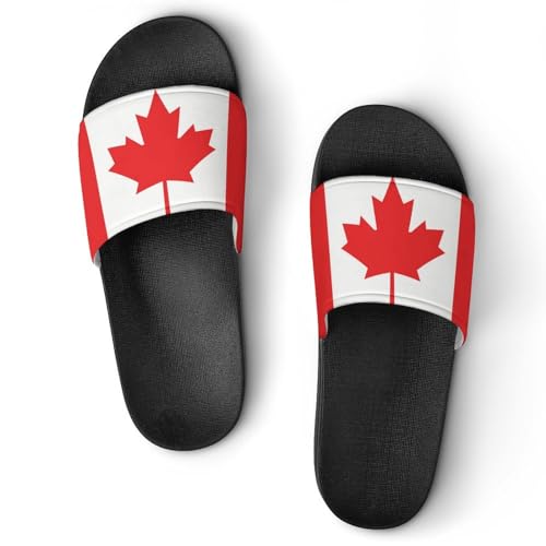 Pantoufles de Bain Antidérapantes pour Femme au Style Canada Confortable