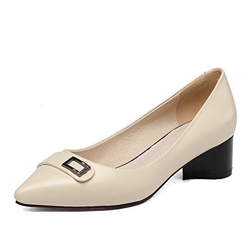 Chaussures légères automne en cuir pointu nu pour femme active