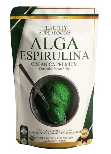 espirulina en polvo Marca HEALTHY SUPERFOODS