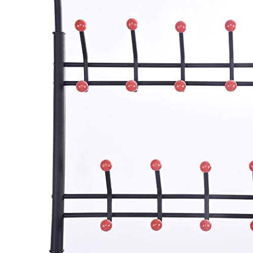 Shamoluotuo 3 In 1 Entryway Coat Rack, Hall Tree, Entryway Shoe Bench, 18 Hooks 3 Tier Storage Shelf Organizer Hat Umbrella Stand Accent Furniture Metal Frame For Living Room, Bathroom #TOP5