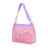 beeyuk Sac de Jouets Plage en Maille Filet de Rangement Jouet Beach Jouet Sac plus large Lavable lavable Pochette fourretout pour la plagepour le Transport de Jouets et de Serviettes Jouet Sable nice