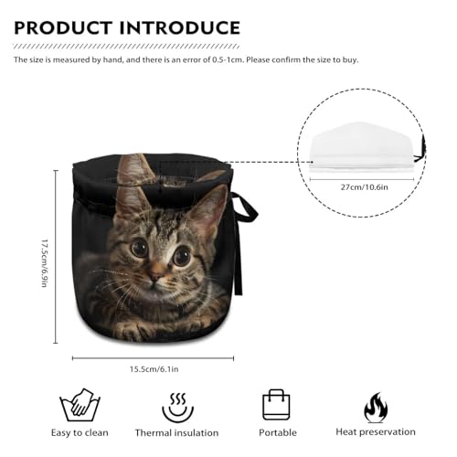 Image of Xoenoiee Cute Cat Black Pattern Tea Cozy Teapot Cover Thermal Insulation Tea Pot Cosy Teapot Cover Home Kitchen Table Tea Pot Cover Teapot Cozy Warmer