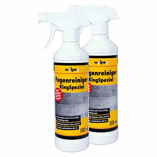 WILPEG Fugenreiniger 500ml KingSpezial | Fliesenfugen | Fugenspray | Fugenreinigung für Bad, Küche uvm. (2x 500ml)