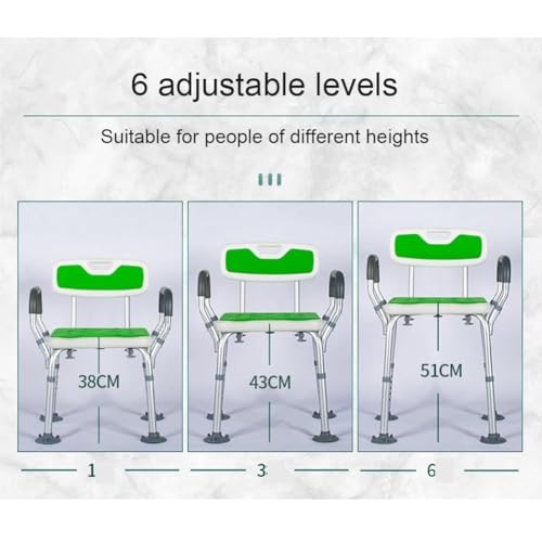 Banc de douche médical et siège de bain ergonomique réglable - 7
