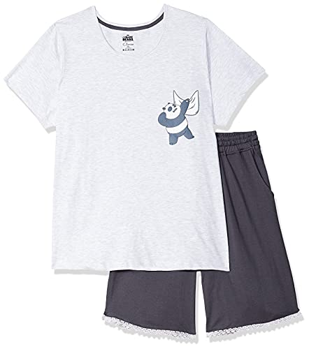 Image of Clovia Women's Cotton Mid Thigh Length Casual Regular Pajama Set