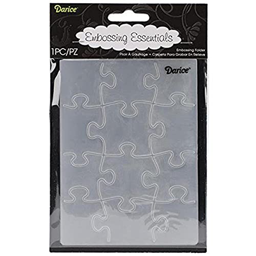 Darice Prägeschablone, Puzzle, Plastik, transparent, 10,8 x 14,6 x 0,4 cm Cover