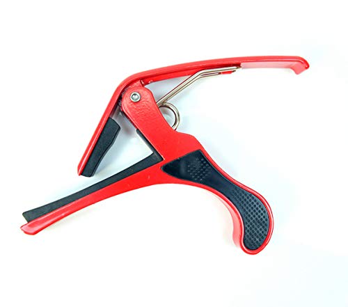 MIKE MUSIC Quick-Change Capo for 6-string acoustic guitars(Guitar Capo B5 red)
