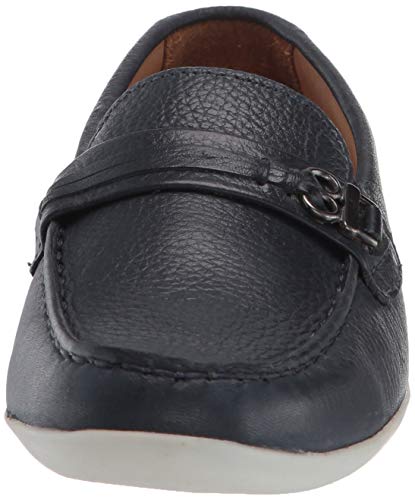 Image of Driver Club USA Unisex-Child Boys /Girls Leather Fashion Luxury Driving Loafer with Rope Anchor Detail