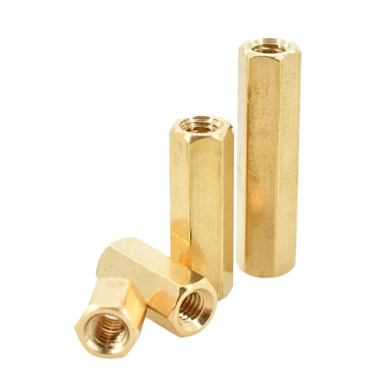 Sechskant-Abstandshaltersäule aus Messing, 5/10/20/30/50 Stück M4 Länge 5–70 mm Doppelpasssäule Sechskantgewinde Motherboard Distanzmutter Hohlsäule(13mm (50pcs))