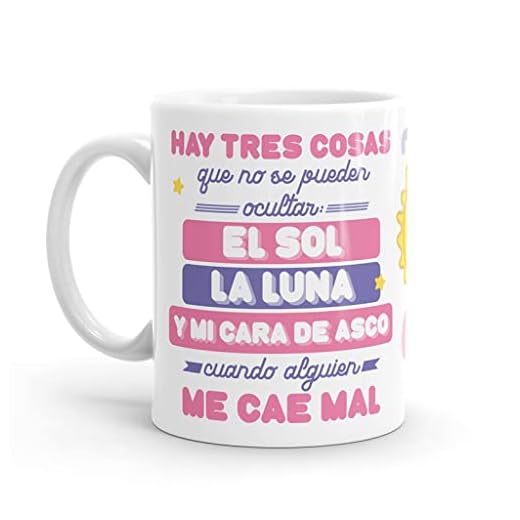 Puterful - Taza con frase Hay tres cosas que no se pueden… - Tazas originales para café - Resistente al microondas y lavavajillas