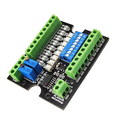 8DI-8DO-1VO-1IO - Placa de depuración multifunción NPN, herramienta de desarrollo de módulo de salida analógica digital