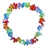 blumenkette hawaii name 25 Stück leuchtende farbenfrohe hawaiianische Blumenkette