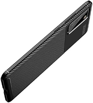 Spia Samsung Galaxy S20 FE Case Black Carbon Silicone Original Flexible Thin Improved Durable Anti-Shock Protector New Generation Design (Samsung Galaxy S20 FE, Black)