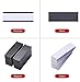 200 Pieces Magnetic Label Holders with Magnets Magnetic Data Card Holders with Clear Plastic Protectors for Metal Shelf, Whiteboard (1 x 3 Inch)