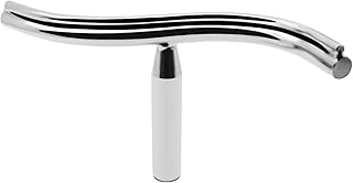 12 Inch Stainless Steel Curved Lathe Tool Rest, Shaped Wood Lathe Tool Rest for Bowl Turning, Wood Lathe Tool Holder, Wood Lathe Turning Accessories, 1 or 5/8 In Column (1")