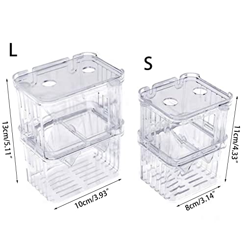 Boîtes d'écloserie pour poissons et ponte double pour bac transparent - 7