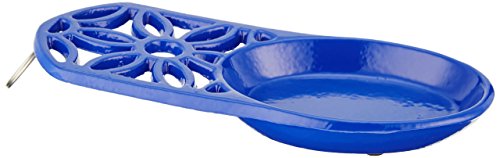 Old Dutch Flora Spoon Rest, Dazzling Blue