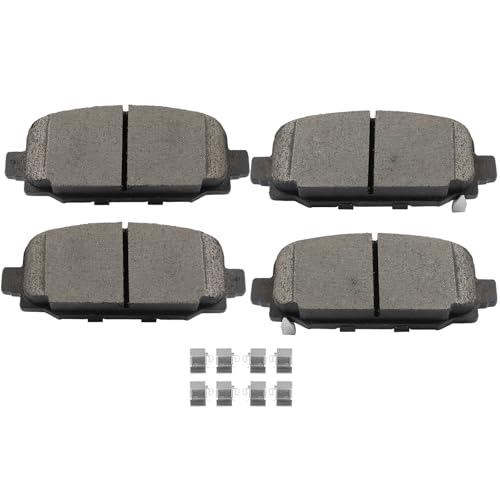 Image of SCITOO D2081-9317 Disc Brake Pads Sets Rear Ceramic Brake Pads w /Hardware | 2017 For Jeep For Compass 2.0L,2017-2022 For Compass 2.4L