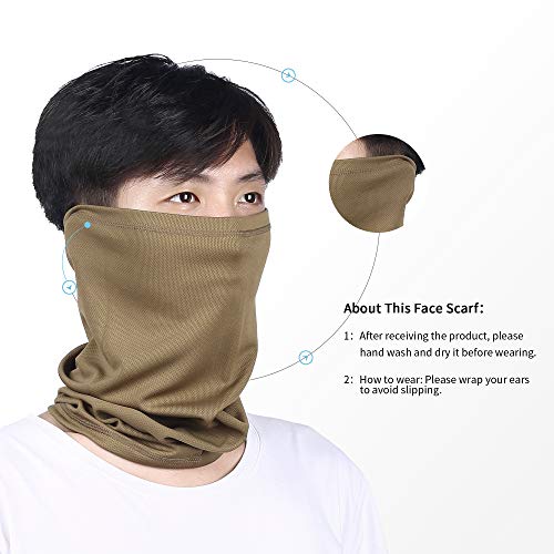 LONGLONG Summer Face Scarf - Windproof, Breathable and Thin Cycling Hiking Fishing Cool Bandana - Thumbnail 4