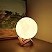LOGROTATE Moon Lamp, 16 Colors LED Night Light for Kids 3D Printing Moon Light with Stand& Remote/Touch Control & Timing, Moon Light Lamp for Kid Friend Birthday Gifts, Room Decor (Diameter 4.8 INCH)