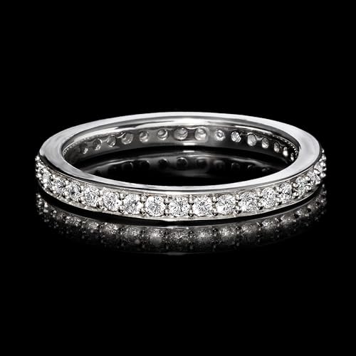 Ross-Simons 0.50 ct. t.w. Lab-Grown Diamond Eternity Band in Sterling Silver4