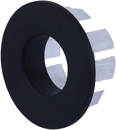 Schwarz Waschbecken-Überlaufkappen-Abdeckung Für Badezimmer-Küchenbecken Sechs-Fuß-Ring-Becken Aufgeräumter Einsatz Wasserversorgung