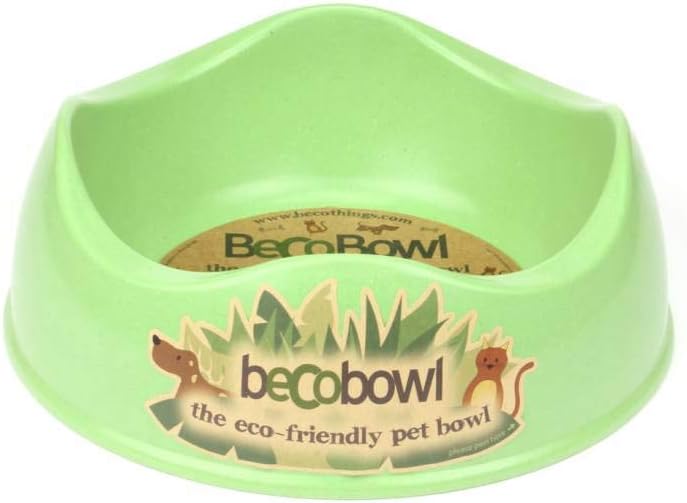 Beco Bowl Large Blue Biodegradable Pet Animal Feeding Dog Bowl Dish