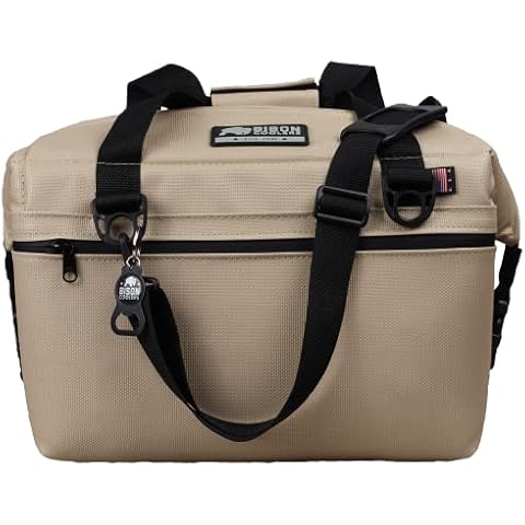 Bison Coolers Softpak XD Series 24 Can Made in USA, Soft Cooler Bag Insulated Leak Proof for Beach, Travel, Camping, Picnic, Car, Trips, 24+ Hour Ice Retention, Sand Cover