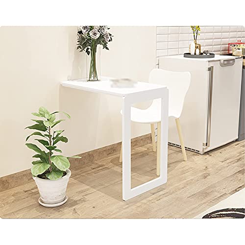 Manque de place ? Table pliante murale blanche 74x45 cm pour optimiser votre espace - 8
