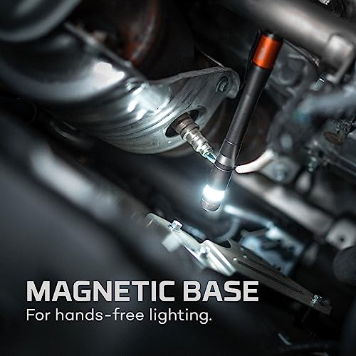 Nebo Inspector 500+ Pen Light, 500 Lumen Led Rechargeable Pocket Size Pen Flashlight With Steel Pocket Clip, Usb Charging Cable, Ipx7 Waterproof, And Magnetic Base, Gunmetal Gray #TOP4