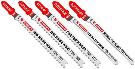 Diablo Bi-Metal Jig Saw Blade Set for Laminated Materials - T-Shank Design Fits All Combo - DJT505
