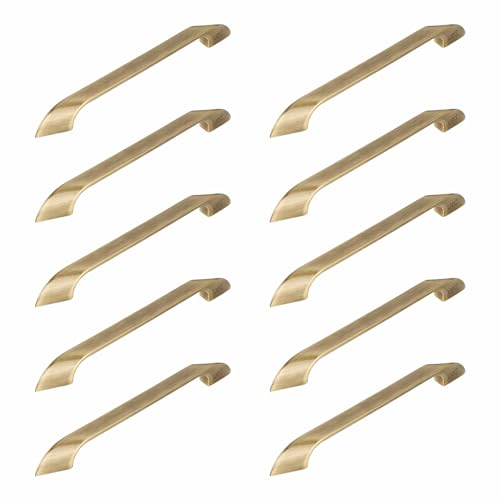 Image of LAPO 10 Inch Pull Handles for Cabinet & Wardrobe, Suitable for Kitchen Storage, Solid Grip Design, Easy Mounting, 3 Years Warranty (224mm, Antique Finish, Pack of 10) - Twist