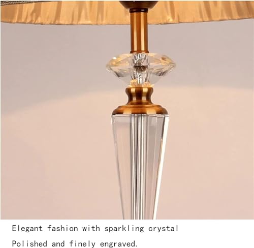 Lámpara de pie LED de cobre retro con atenuación de 3 niveles y pantalla de tela elegante 4