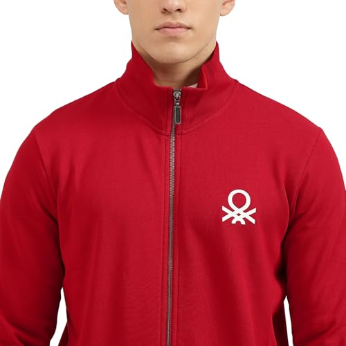 Image of United Colors of Benetton Men's Cotton Hooded Sweatshirt