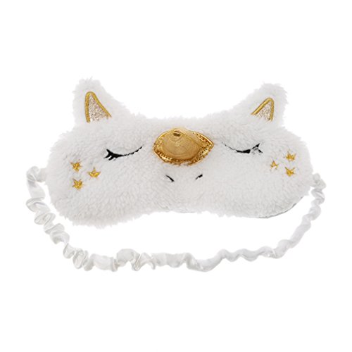 Cute Unicorn Eye Blinder Winker Mask Eyeshade Sleeping Mask Blindfold Cover Women Girls (Gold)…
