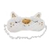 HENGSONG Cute Unicorn Eye Blinder Winker Mask Eyeshade Sleeping Mask Blindfold Cover Women Girls (Gold)