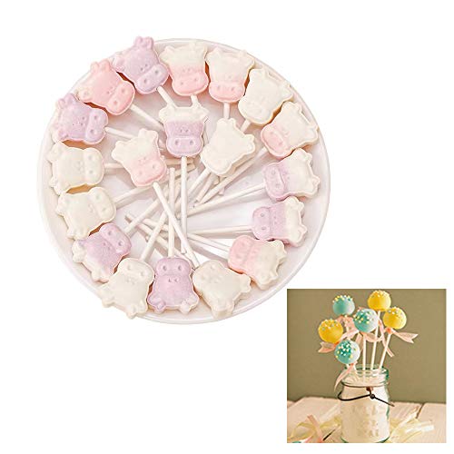 200Pcs 6 Inch White Paper Lollipop Sticks,Paper Treat Sticks Sucker Stick For Cake Toppers,Chocolate,Cookie,Rainbow Candy(3.5Mm) #TOP3