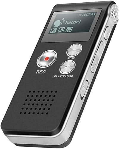Ghost Hunting EVP Recorder 8GB Paranormal Equipment Spirit Digital Voice Box Digital Voice Recorder Mini USB Recording with Screen WAV MP3 Player 1536 Kbps