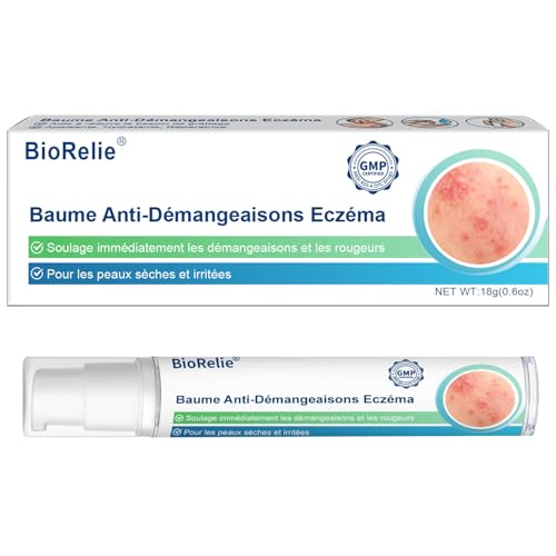 Crème Hydratant Corps & Crème Eczéma - Soulage les démangeaisons et rougeurs, Apaisante Réparatrice - Pour les peaux sèches et irritées, Fondante Non Collante, Tube pompe 18g