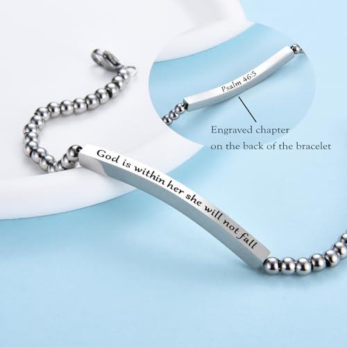 Christian Gifts for Women Charm Bracelet Inspirational Gifts Jesus Jewelry for Women Friend Sister Her4