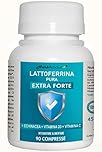 LATTOFERRINA Pura, Integratore Lattoferrina 90 Compresse ad Alto Dosaggio, con Echinacea, Vitamina D3 e Vitamina C
